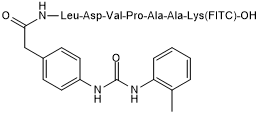 Fluorescent ligand for α4β1 (VLA-4)