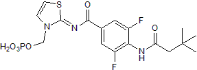 Prodrug of a potent and selective adenosine A2A receptor antagonist