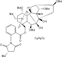 Selective α7 neuronal nAChR antagonist