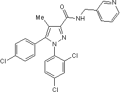 Potent and selective CB1 antagonist