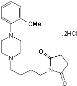 5-HT1A (postsynaptic) antagonist