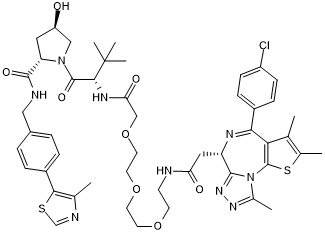 (+)-JQ1 based Degrader (PROTAC®) that preferentially degrades BRD4