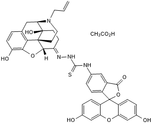 Fluorescent opioid antagonist; fluorescent-derivative of naloxone (Cat. No. 0599)