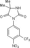 Androgen receptor antagonist. Orally active