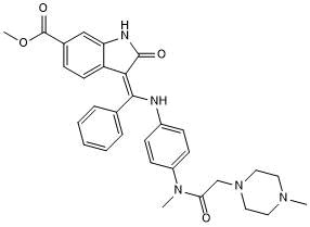 Potent VEGFR, PDGFR and FGFR inhibitor