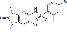 Selective BRPF1B and BRPF2 inhibitor