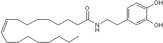 Potent and selective endogenous TRPV1 agonist