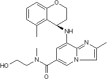 Selective H+,K+-ATPase inhibitor