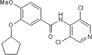 Potent and selective PDE4 inhibitor