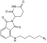 Cereblon ligand with alkyl linker and terminal azide for onward chemistry