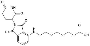 Cereblon ligand with alkyl linker and terminal acid for onward chemistry