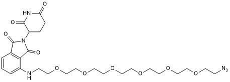 Cereblon ligand with PEG linker and terminal azide for onward chemistry