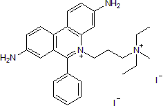 Red-fluorescent DNA stain; membrane impermeant to live cells. Pi staining differentiates live and dead cells