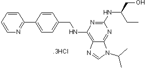 Cdk inhibitor; potently inhibits cdk1 and cdk2; also inhibits CK1; acts as molecular glue