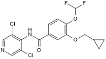 Potent and selective PDE4 inhibitor