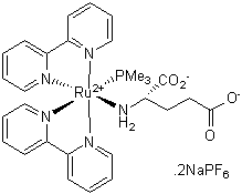 Caged glutamate; excited by visible wavelengths
