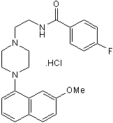 Highly potent 5-HT1A agonist; displays unique binding mechanism