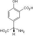Group I mGlu antagonist; also group II mGlu agonist