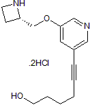 α4β2 nAChR ligand; may act as an agonist or a desensitizer