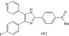 Selective inhibitor of p38 MAPK; water-soluble