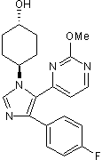 Potent, selective p38 MAPK inhibitor; orally active