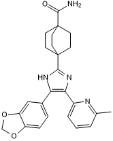 Potent TGF-βRI inhibitor; orally bioavailable