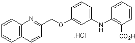 Potent, selective LTD4 /LTE4 receptor antagonist