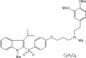 CaV1.x blocker; binds allosterically to distinct site