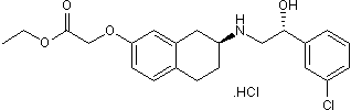 β3 agonist; displays anxiolytic and antidepressant effects