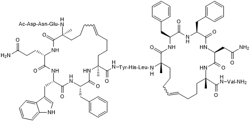 Rab8a GTPase-binding stapled peptide