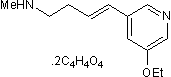 Selective α4β2 nAChR partial agonist