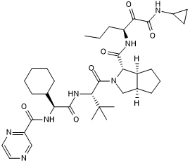 Hepatitis C virus (HCV) protease NS3/4A inhibitor