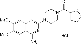 α1 and α2B antagonist (α1 > α2B). Orally active
