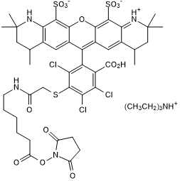 Yellow fluorescent dye; amine reactive