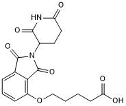 Cereblon ligand with alkyl linker and terminal acid for onward chemistry
