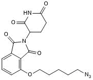 Cereblon ligand with alkyl linker and terminal azide for onward chemistry