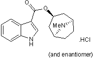 Potent 5-HT3 antagonist; also α7 nAChR partial agonist