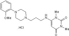 α1 antagonist; also 5-HT1A receptor agonist