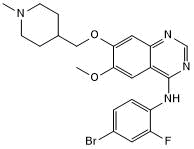 Potent VEGFR-2 inhibitor, also inhibits EGFR and RET oncoproteins activity