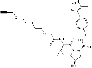 VHL ligand with PEG linker and terminal alkyne for onward chemistry