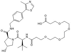 VHL ligand with PEG linker and terminal acid for onward chemistry