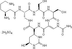 Antibiotic; inhibits bacterial DNA synthesis
