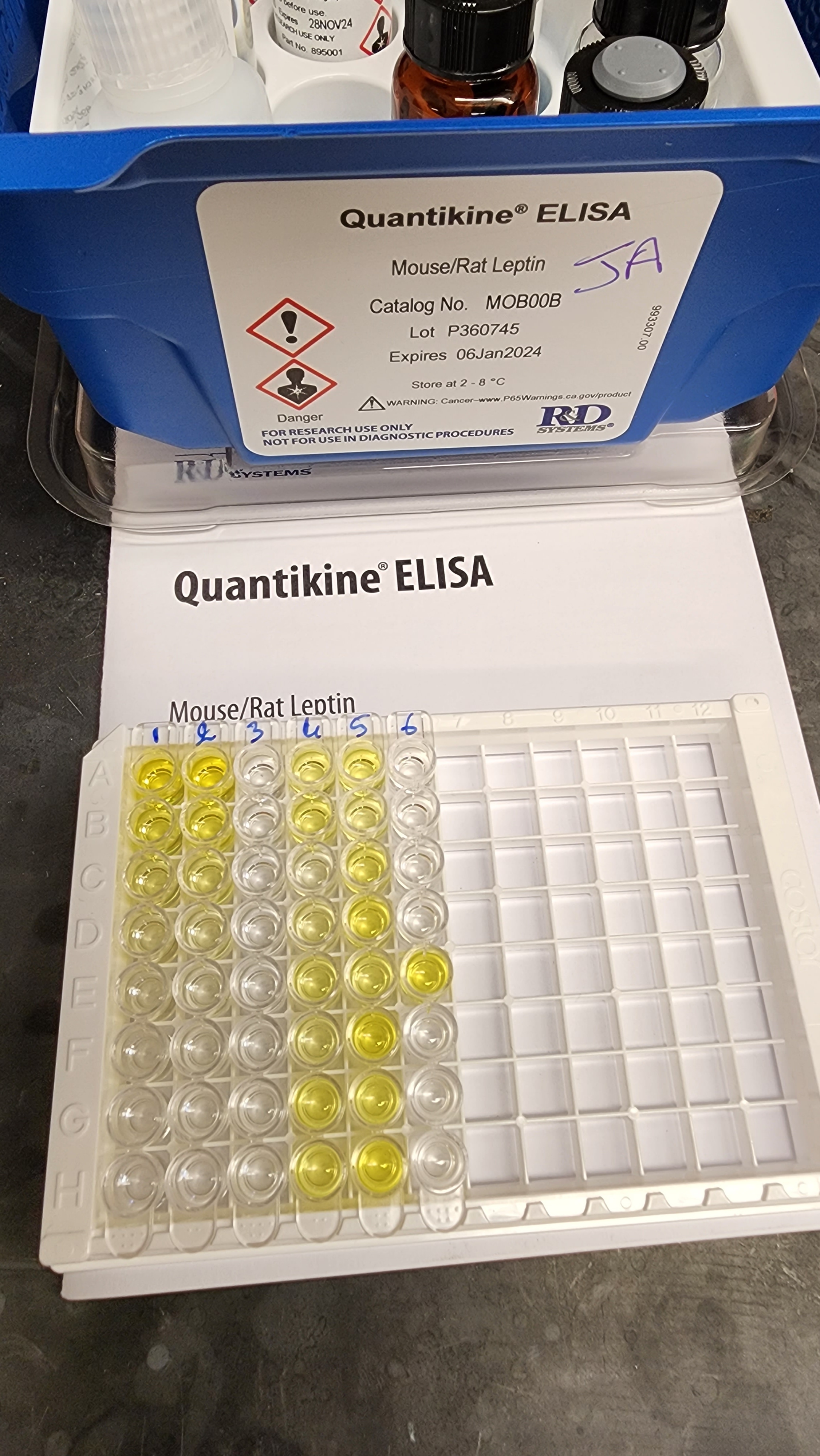 Mouse/Rat Leptin Quantikine ELISA Kit MOB00B