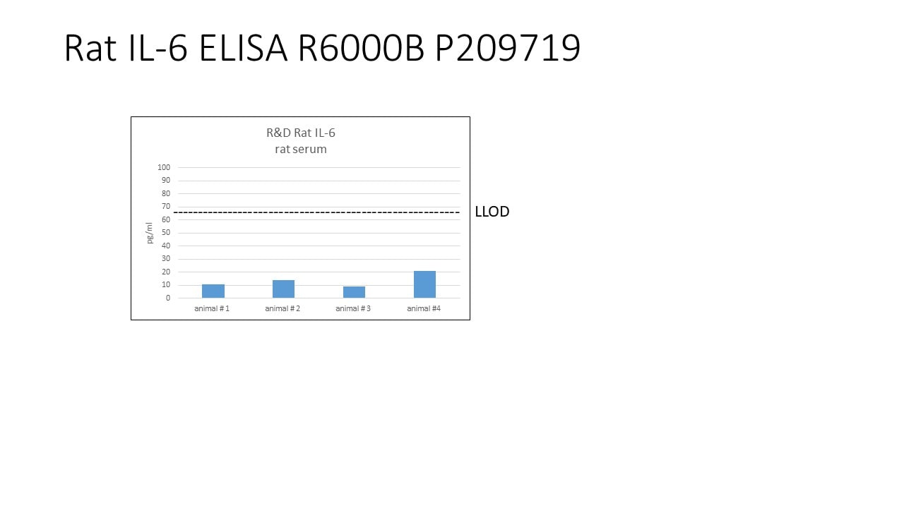 Rat IL-6 Quantikine ELISA Kit R6000B