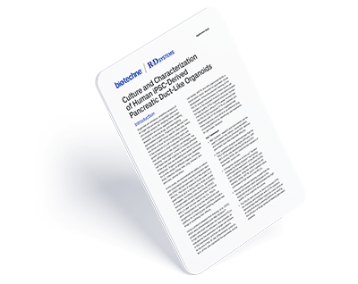 Cover of R&D Systems Culture and Characterization of iPSC-Derived PDLOs Application Note