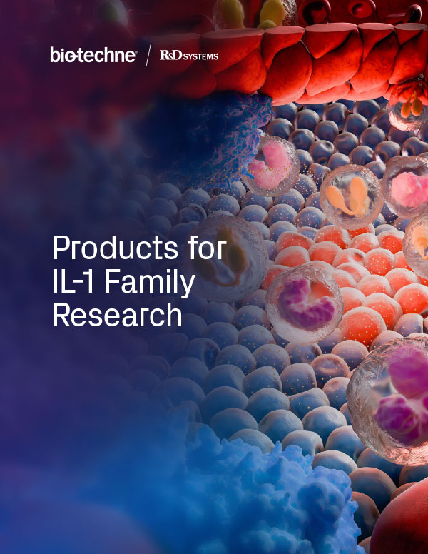 Cover of R&D Systems Products for IL-1 Family Research brochure