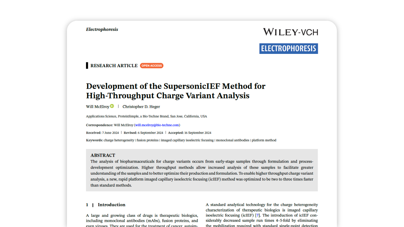 Wiley Development of SupersonicIEF Charge Variant Analysis